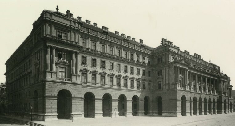Agrárminisztérium épülete: A homlokzat 1895 körül